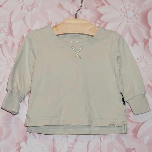 Beige Longsleeve Tee Size 6-12m
