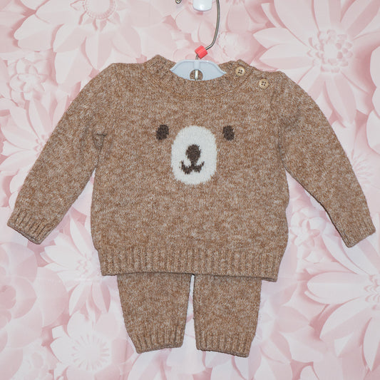 Knit Bear Set Size 0-3m