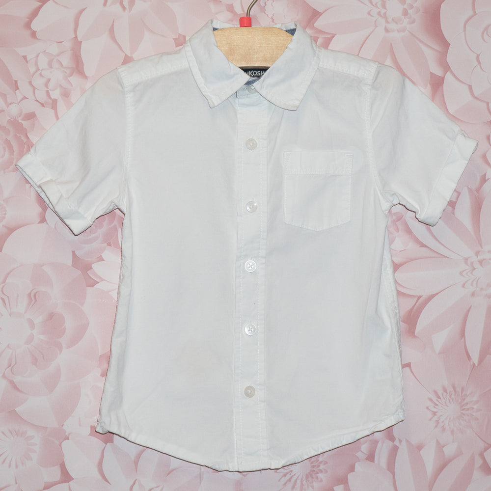 White Button-Up Shirt Size 3T