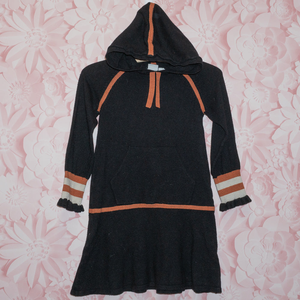 Black Knit Hooded Dress Size 5