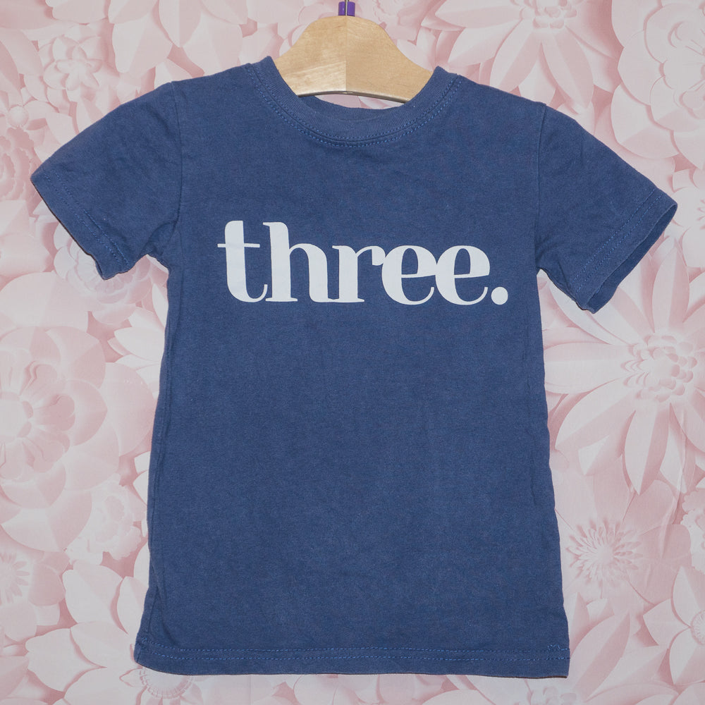three. Tee Size 3T