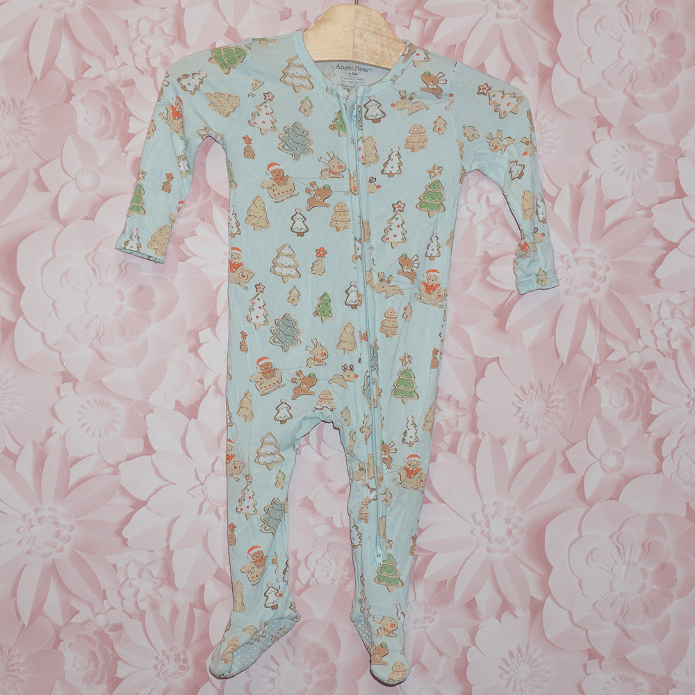 Christmas Cookie Bamboo Sleeper Size 6-9m