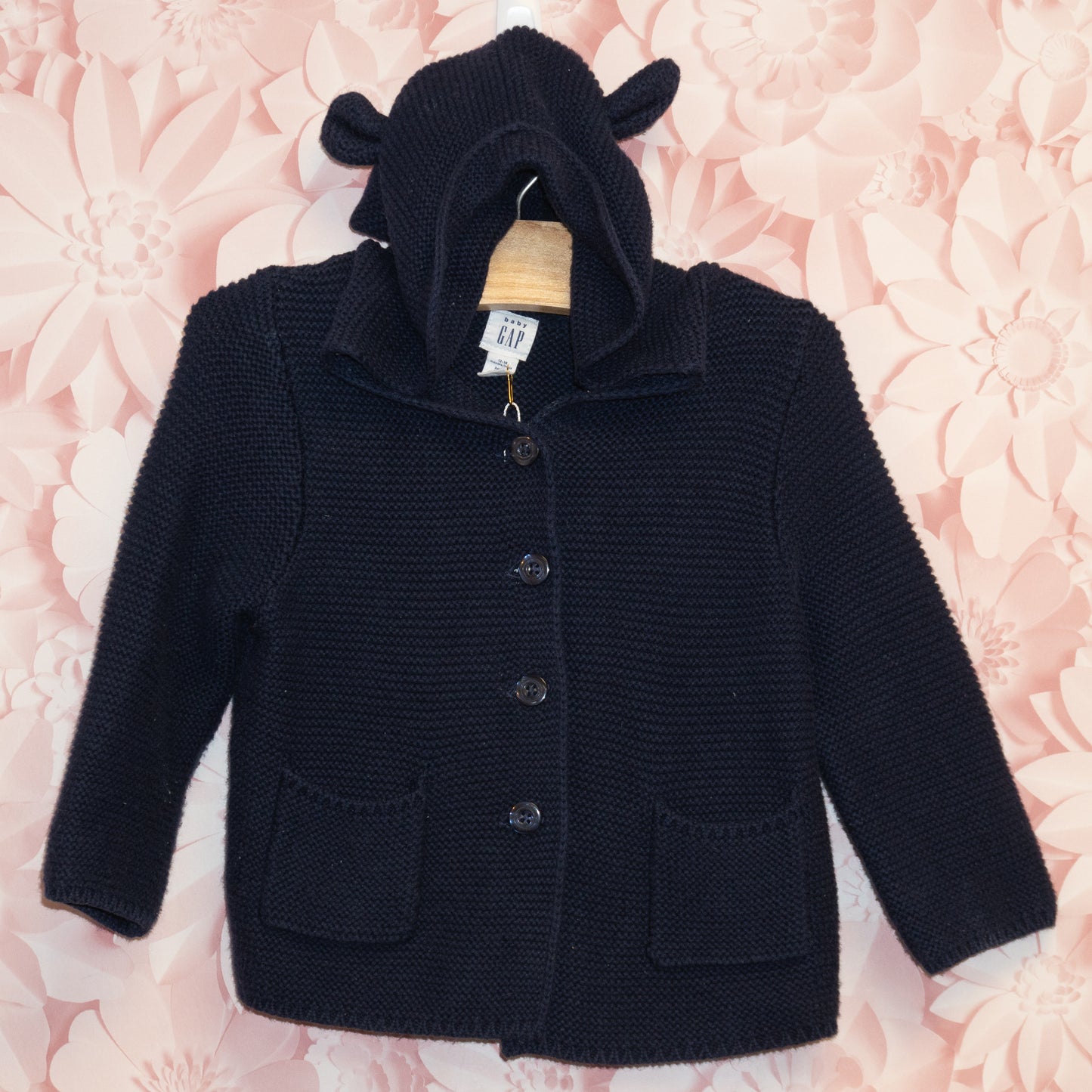 Knit Hoodie Size 12-18m