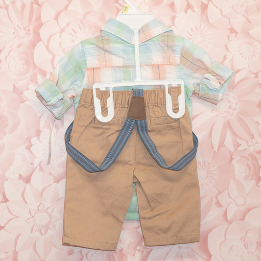 NWT Plaid Set Size 3m