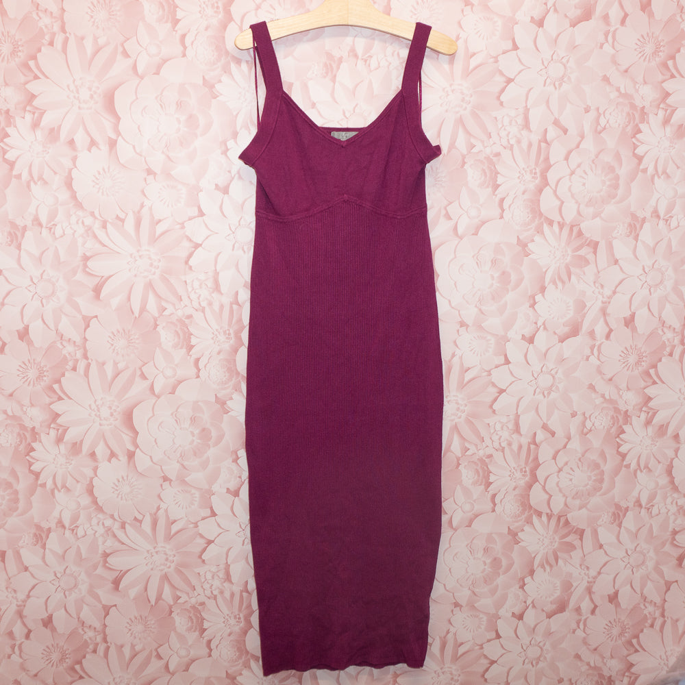 Ribbed Maternity Dress with Shrug Size M