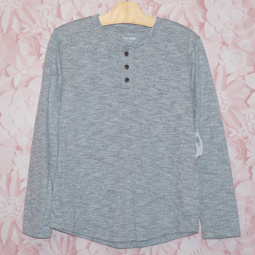 NWT Gray Henley Size 10-12