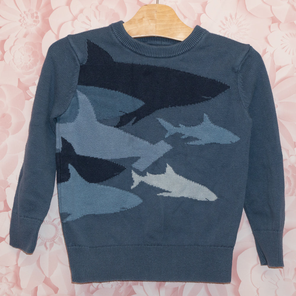 Knit Shark Sweater Size 4-5