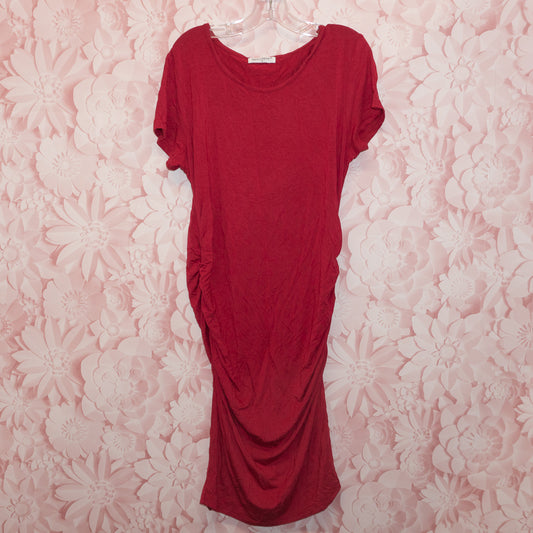 Red Maternity T-shirt Dress Size M