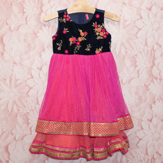 Gold Embellished Dress Size 2/3