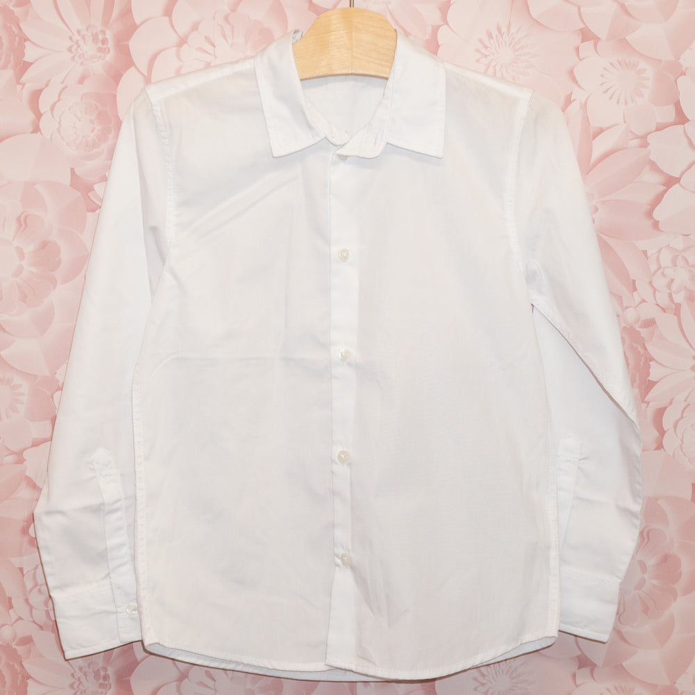 NWT White Dress Shirt Size 6-7