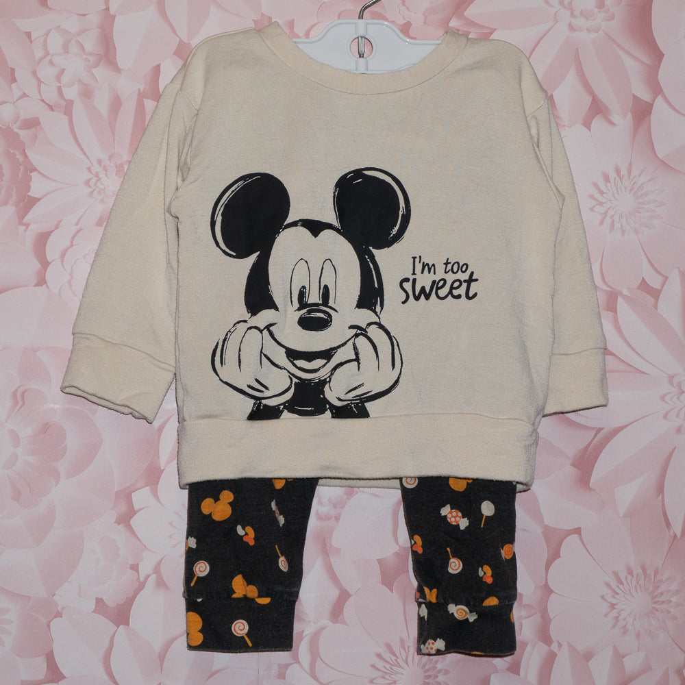 Mickey I'm Too Sweet Set Size 3-6m
