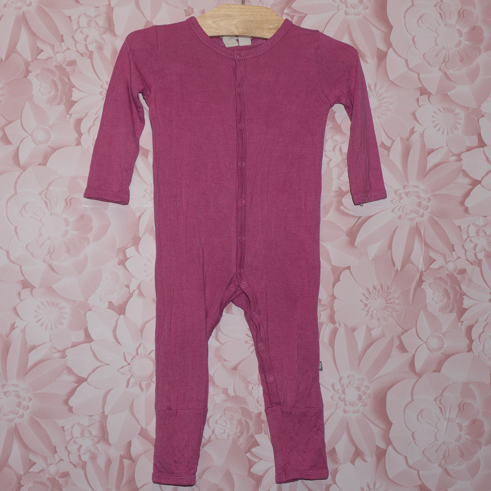Dark Pink Bamboo Sleeper Size 6-12m