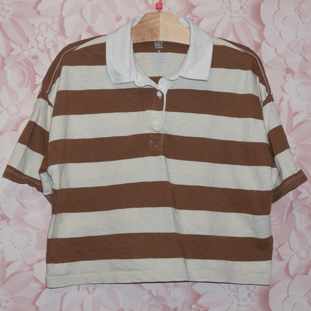 Oversized Cropped Polo Size 10