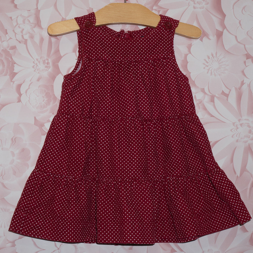 Dot Corduroy Dress Size 12-18m
