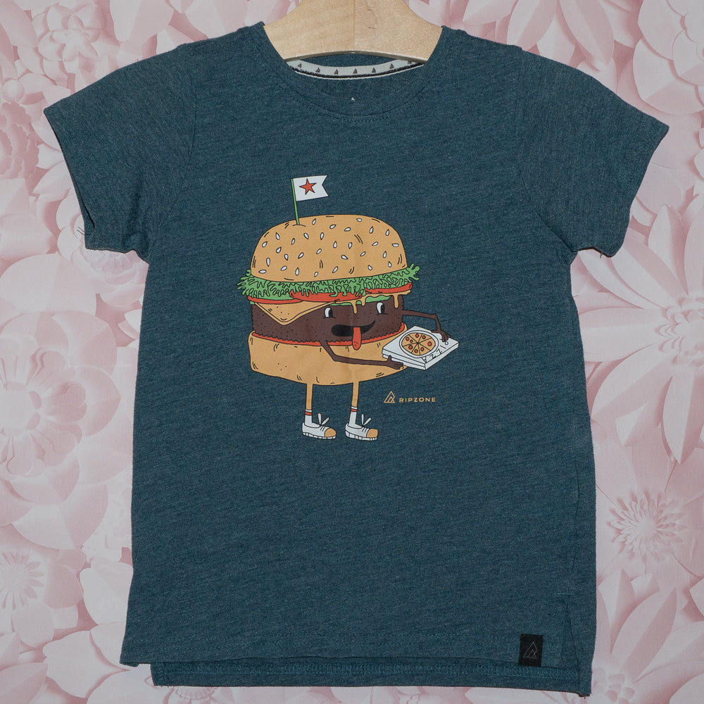 Burger Eats Pizza Tee Size 5T