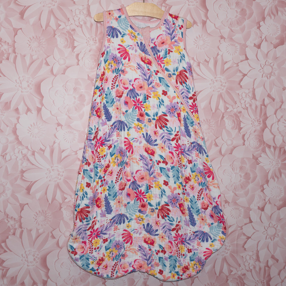Bright Floral 0.5 TOG Muslin Sleep Sack Size 12-24m