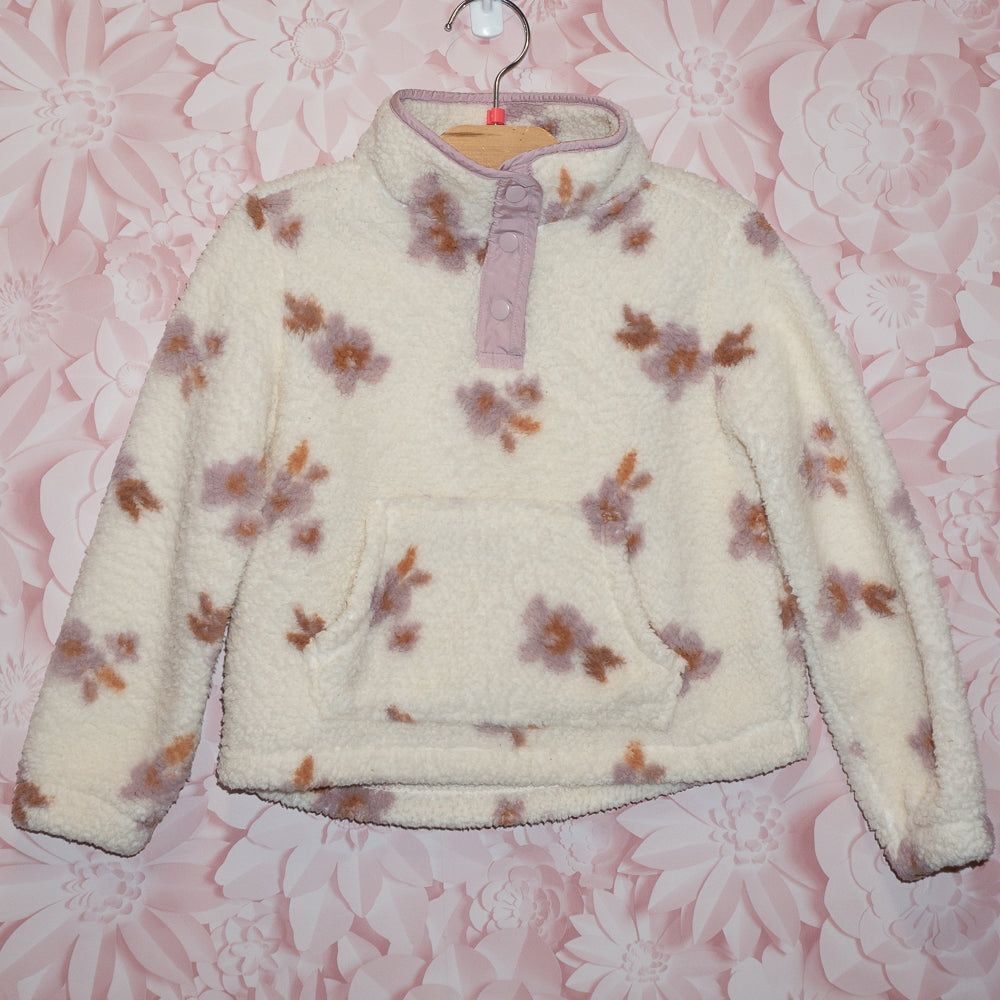 Floral Fleece Pullover Size 7