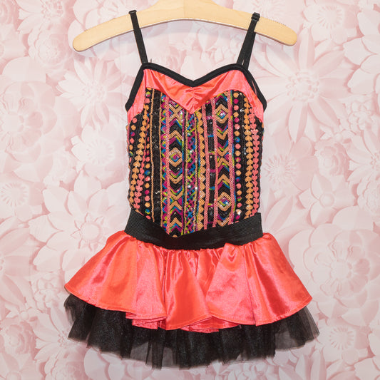 Sequined Dance Costume Size IC (6-7 estimated)