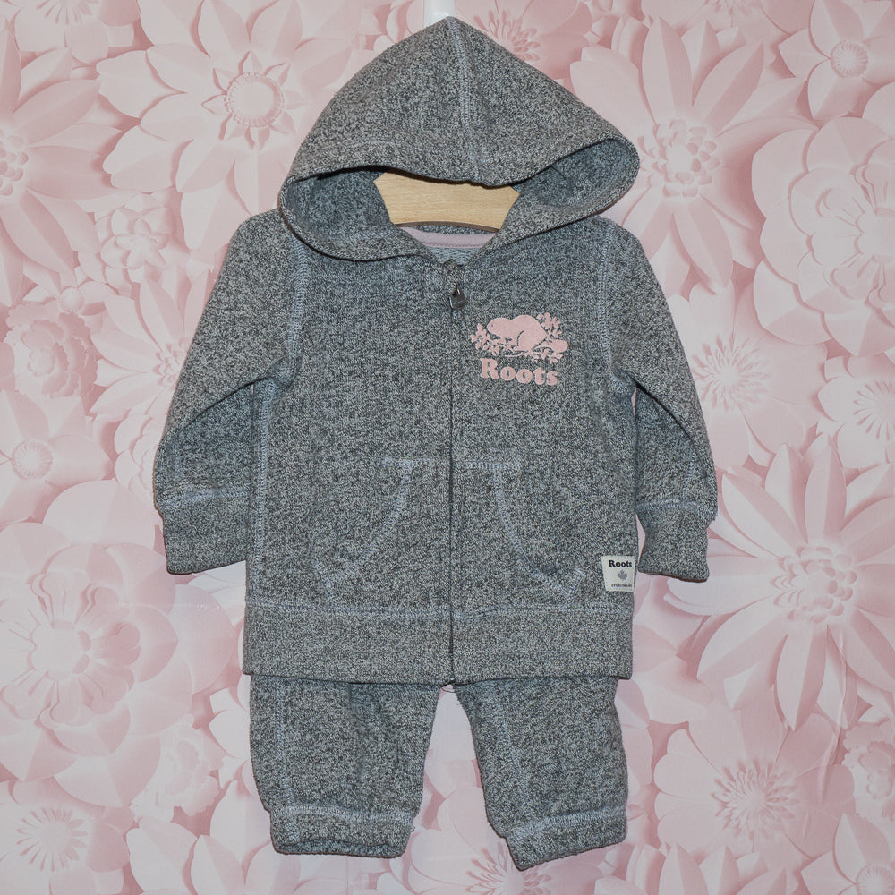 Heather Gray Track Suit Size 3-6m