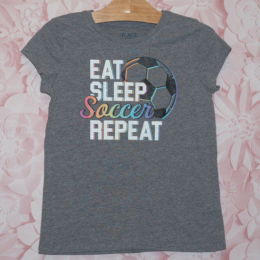 Eat Sleep Soccer Tee Size 7/8