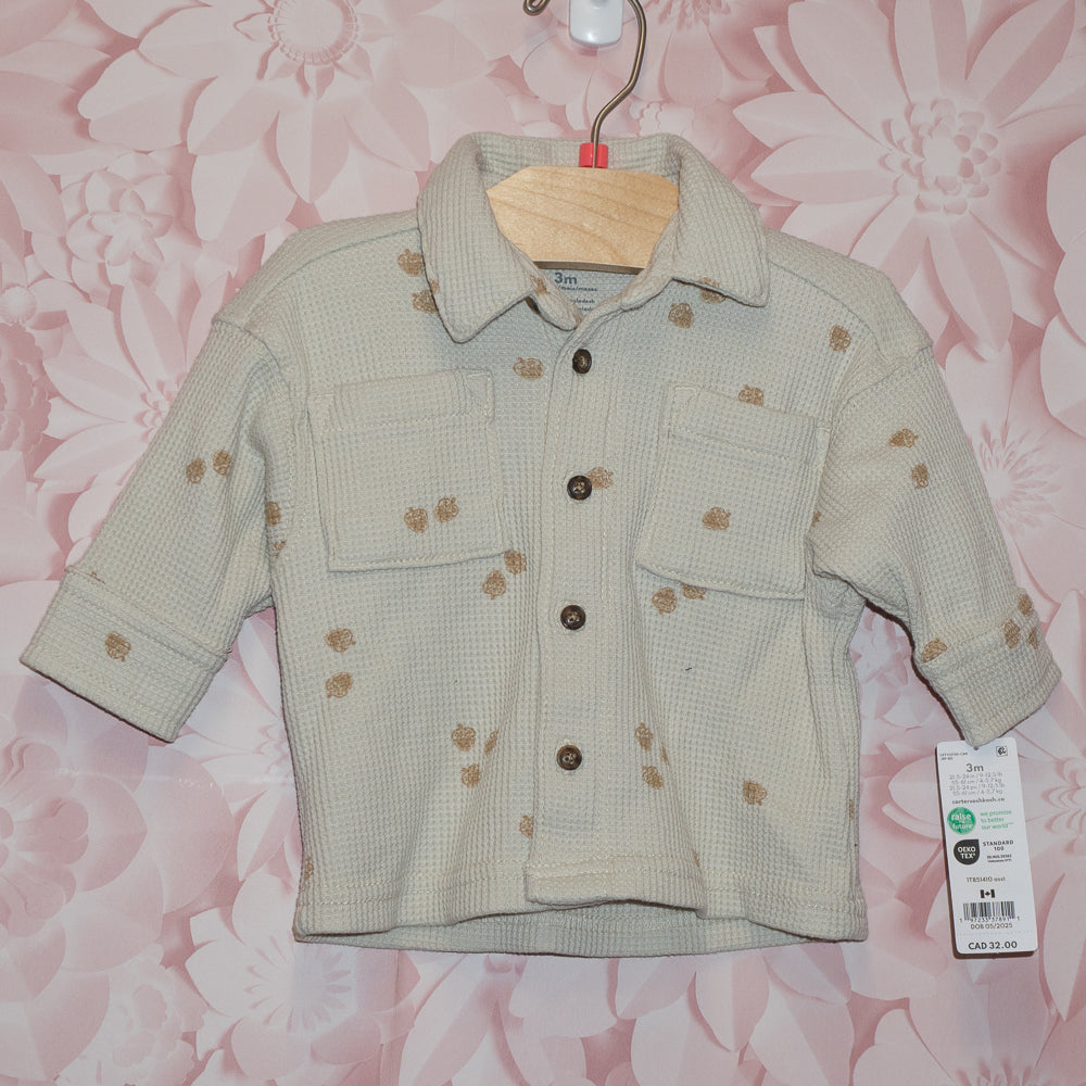 NWT Waffle Acorn Shirt Size 3m