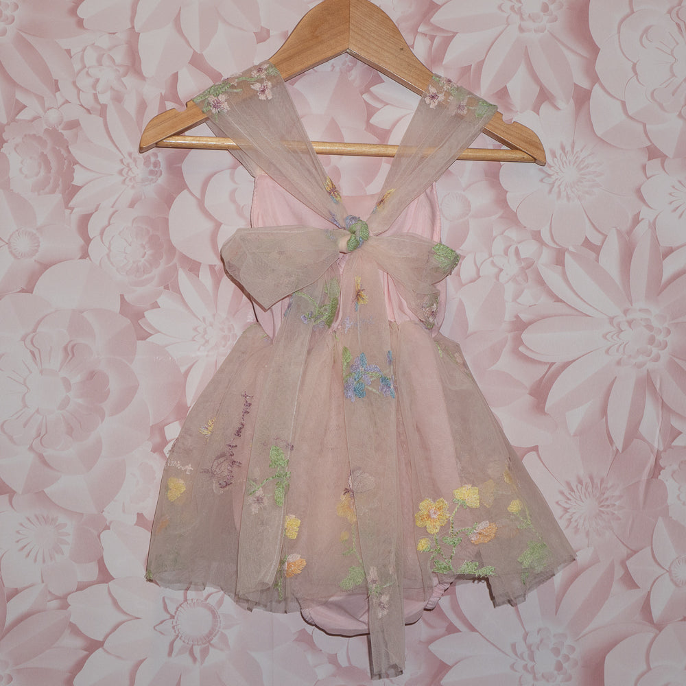 Embroidered Tulle Dress Size 18-24m