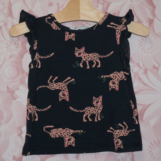 Cute Leopard Top Size 3/4T