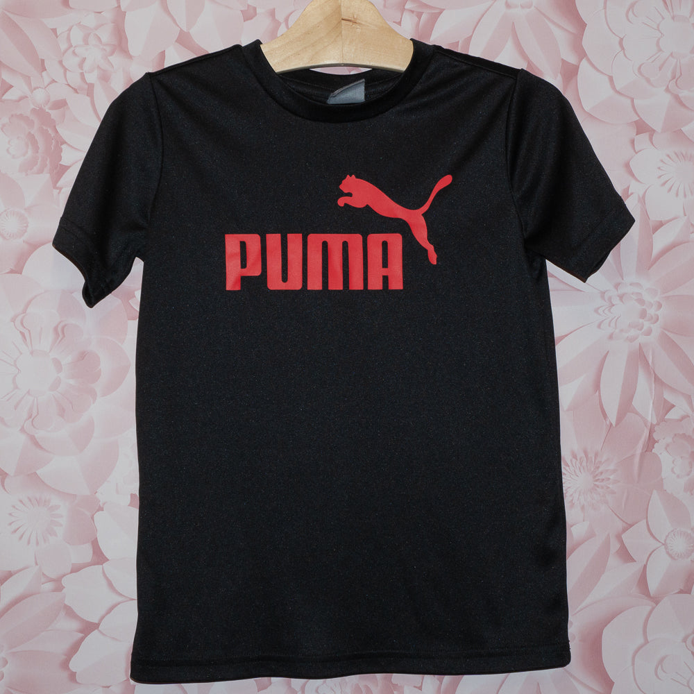Puma Black Athletic Tee Size 6