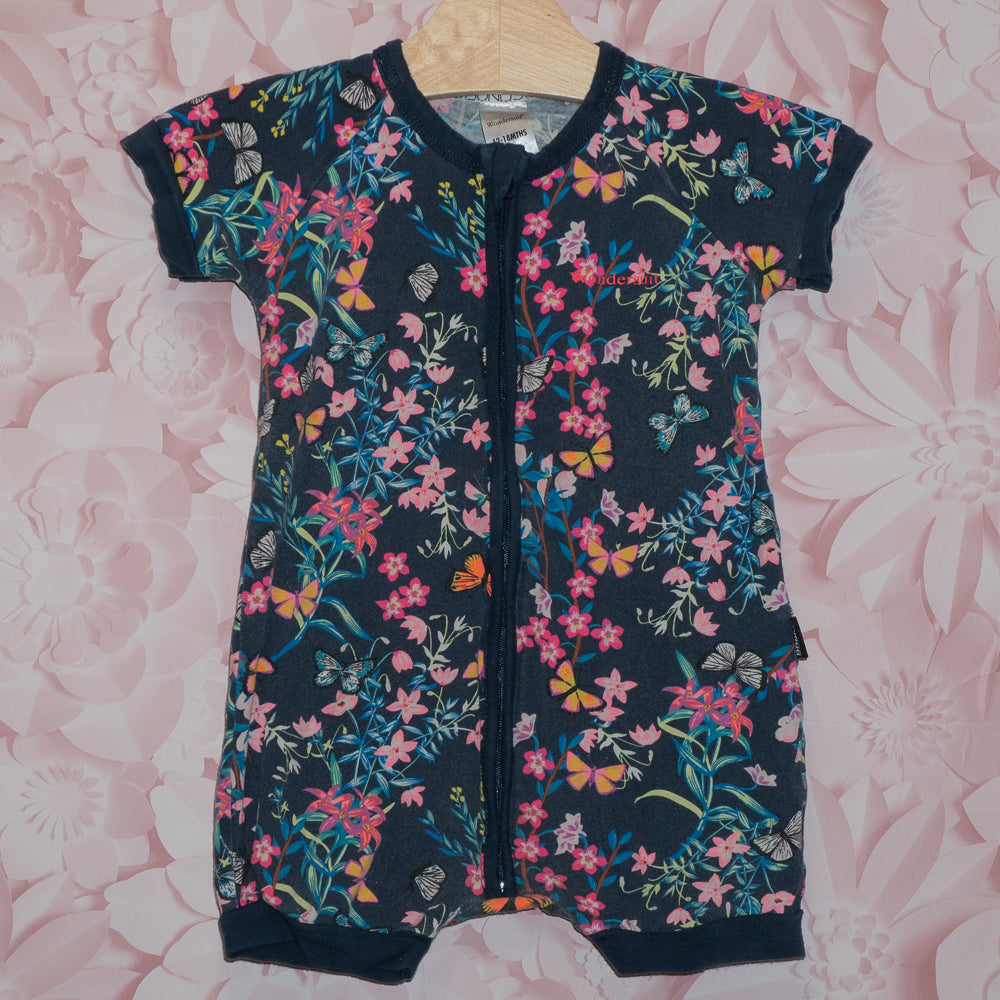 Floral Shortie Bonds Wondersuit Size 12-18m