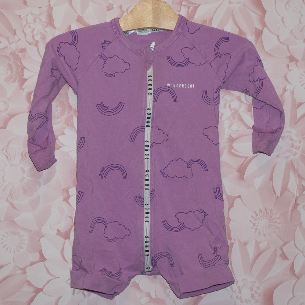 NWT Purple Birdie Bonds Cooling Suit Size 12-18m