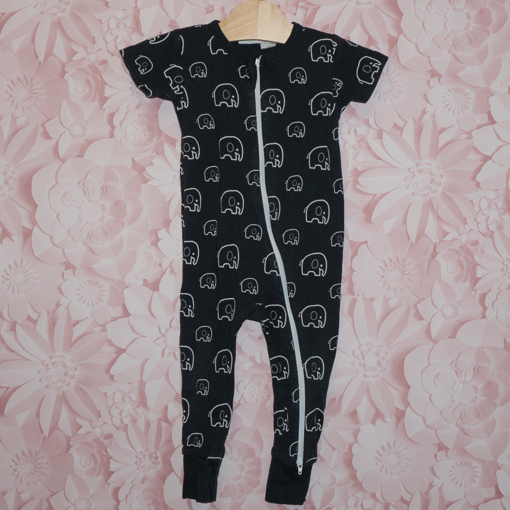 Elephant Short Sleeve Romper Size 12-18m