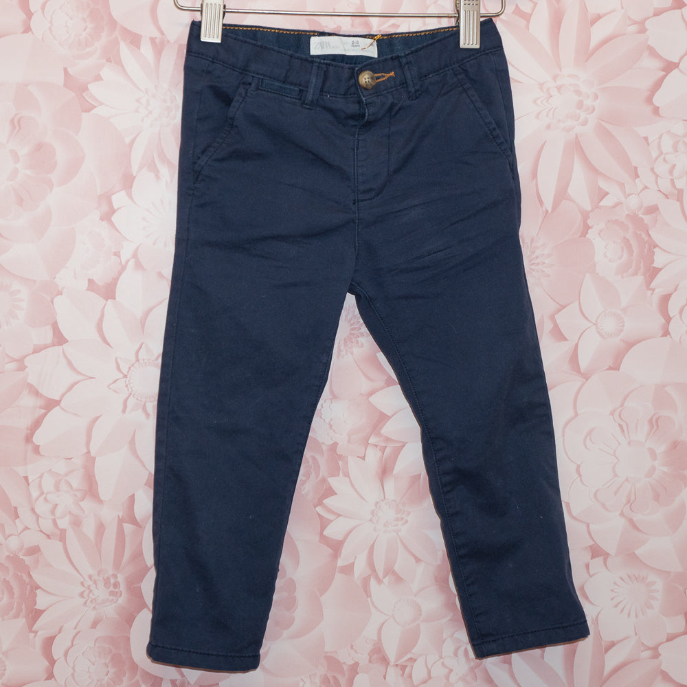 Navy Trousers Size 2-3