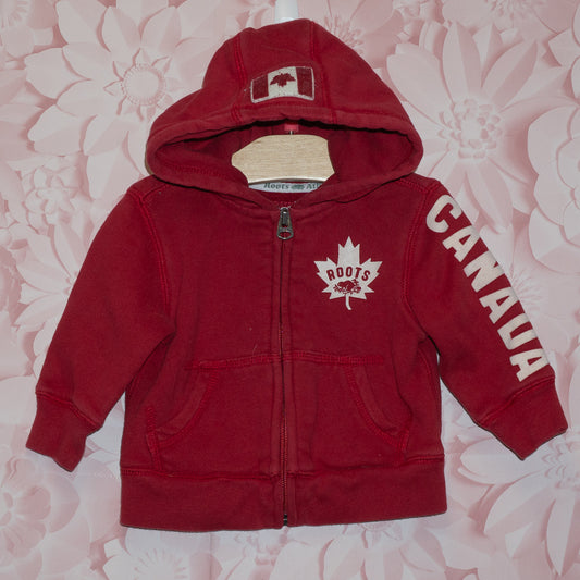 Roots Canada Zip Hoodie Size 3-6m