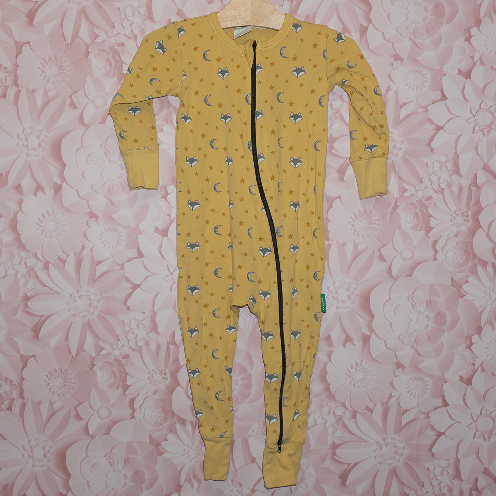 Fox/Moon Long Sleeve Romper Size 2T