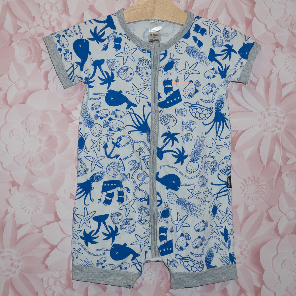 Sea Life Shortie Bonds Wondersuit Size 18-24m