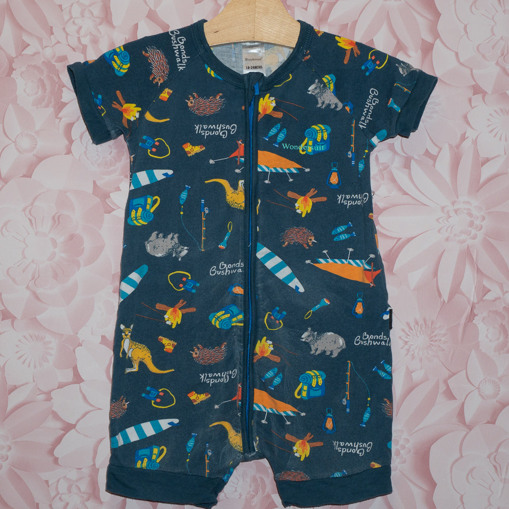 Bushwalk Shortie Bonds Wondersuit Size 18-24m