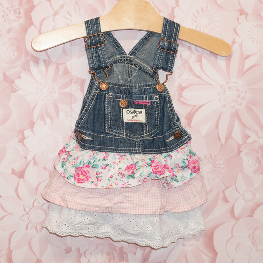 Tiered Overall Dress Size 9m
