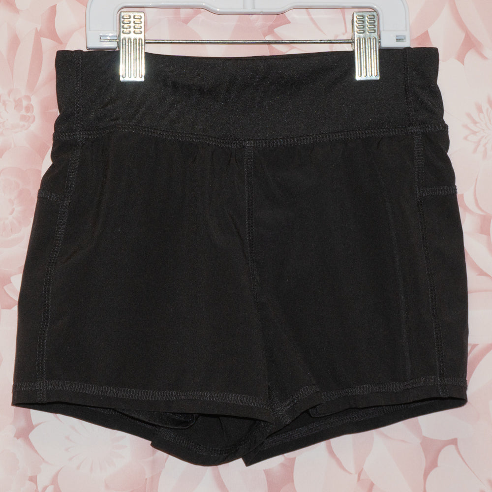 Black Athletic Shorts Size 6