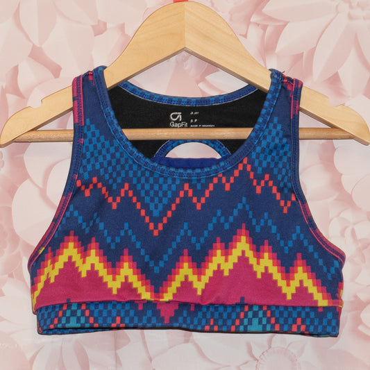 Patterned Sports Bra Size 6/7