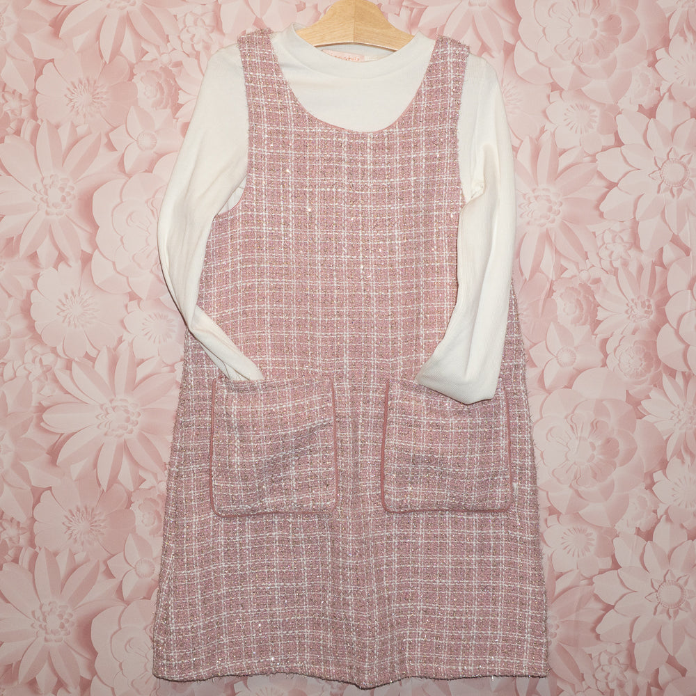 Sparkle Tweed Dress Set Size 12