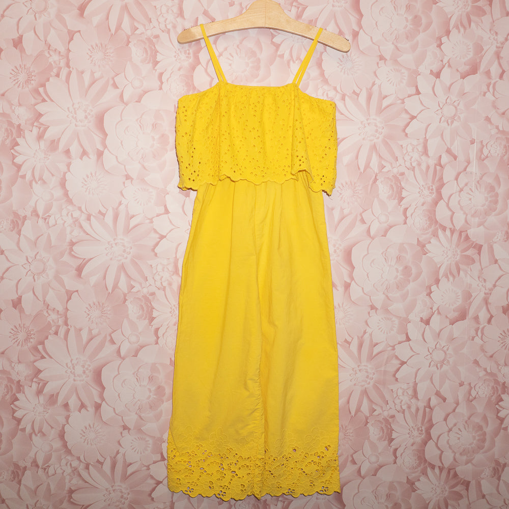 Yellow Eyelet Romper Size 9