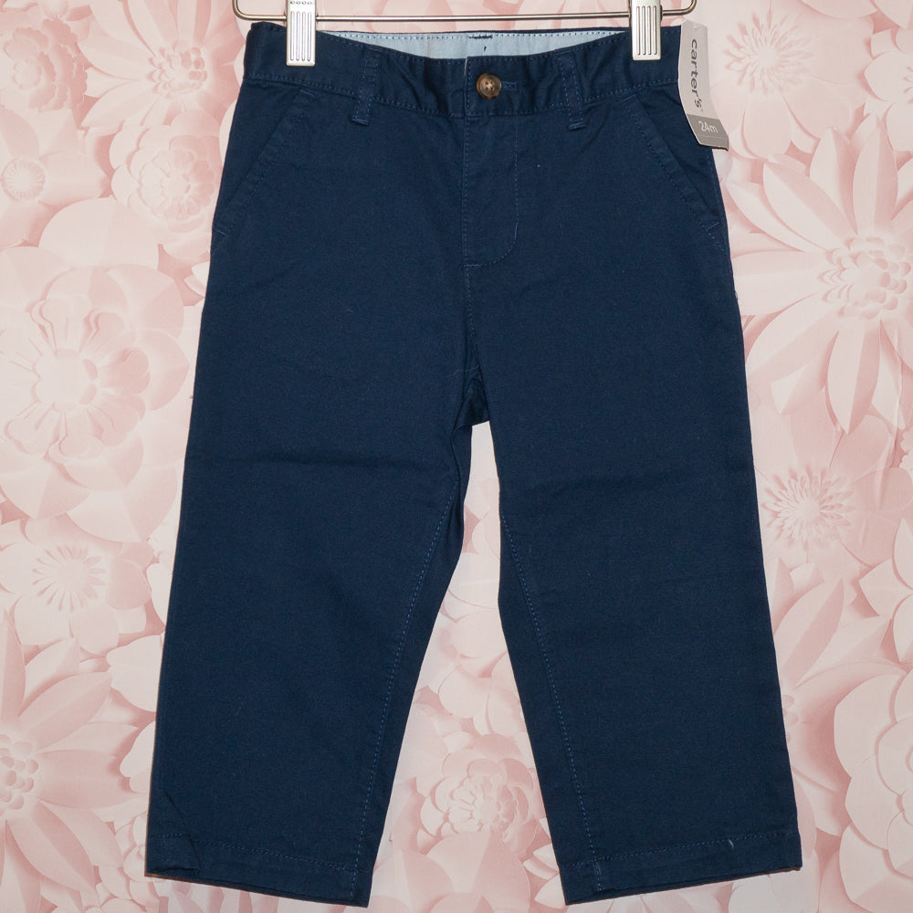 NWT Navy Trousers Size 24m