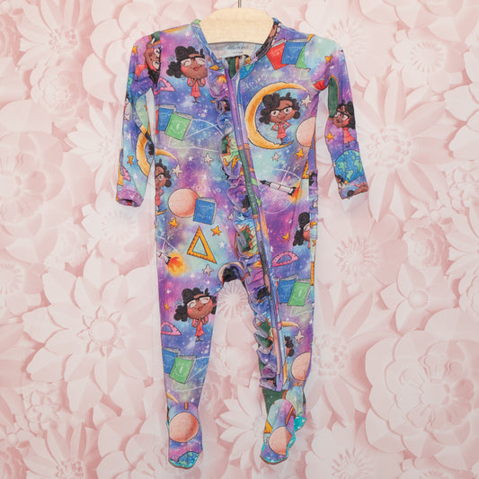 Science Girl Bamboo Sleeper Size 0-3m