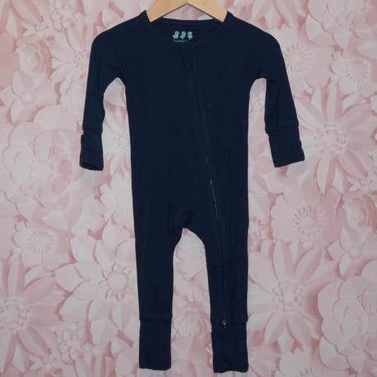 Ribbed Navy Sleeper Size 3-6m