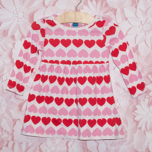 NWT Heart Dress Size 12-18m