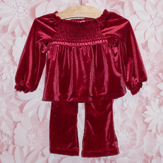 Velour Set Size 6-12m