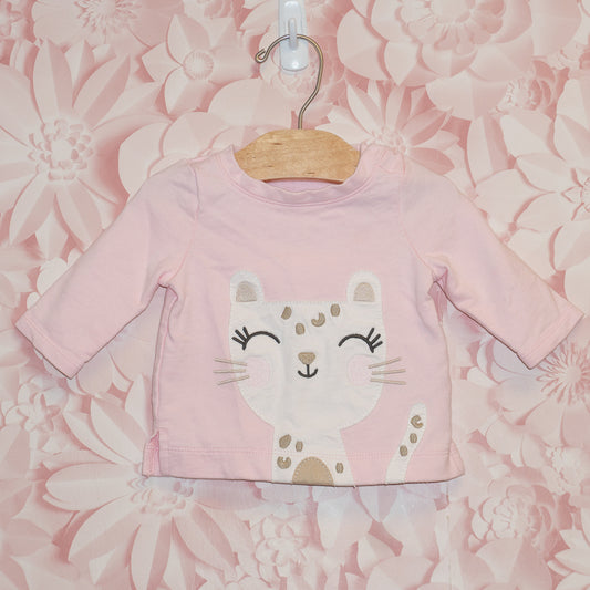Happy Cat Shirt Size 0-3m