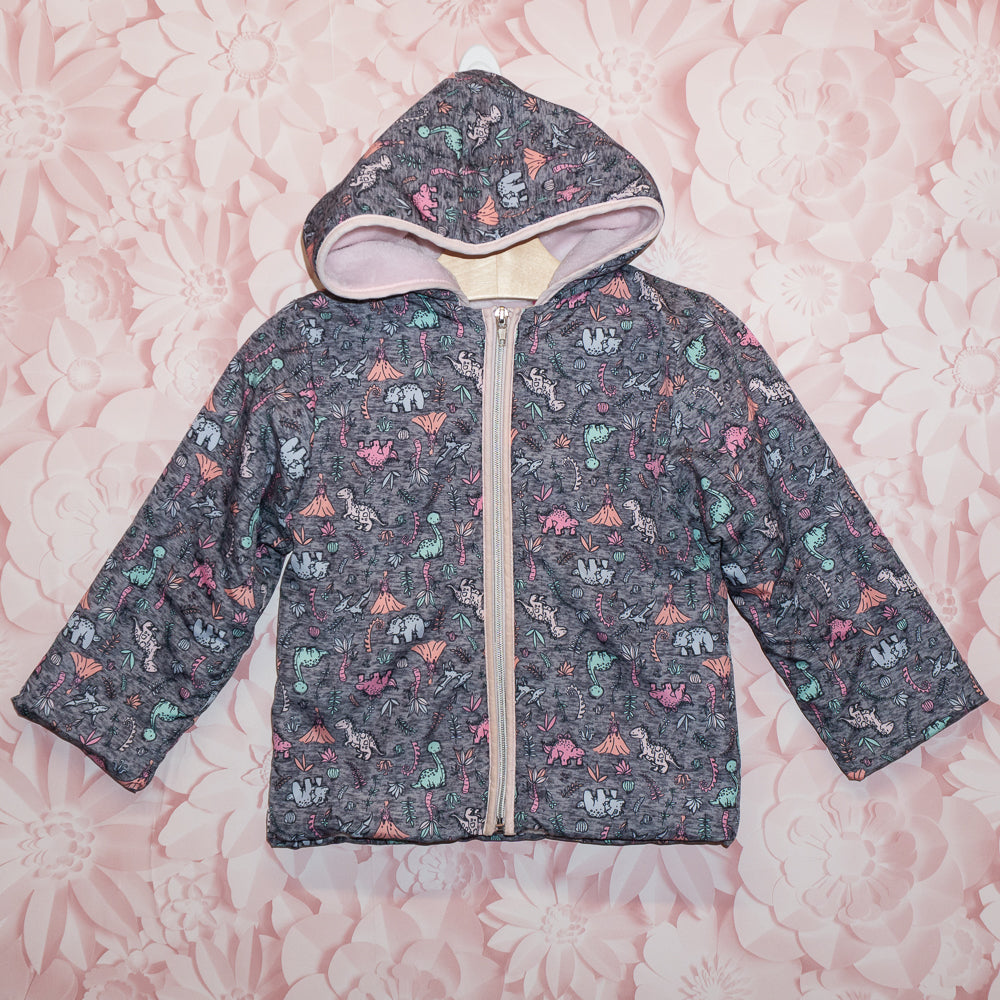 Dino Fleece-Lined Jacket Size 4T
