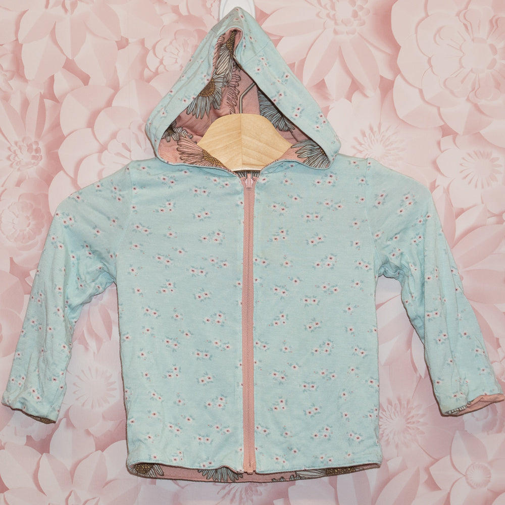 Reversible Bamboo Zip Hoodie Size 12-18m (Estimated)