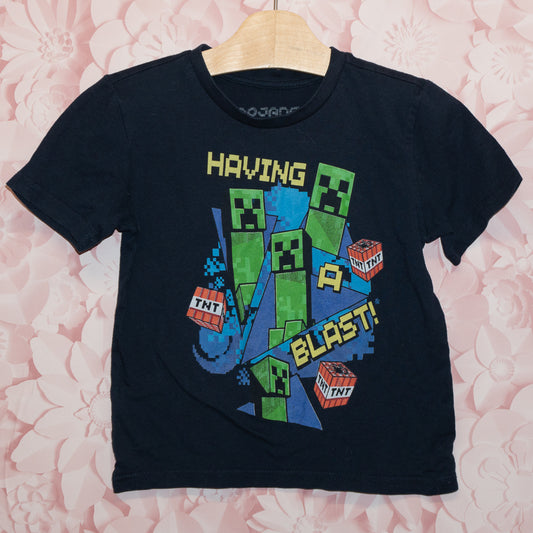 Blast Minecraft Tee Size 4